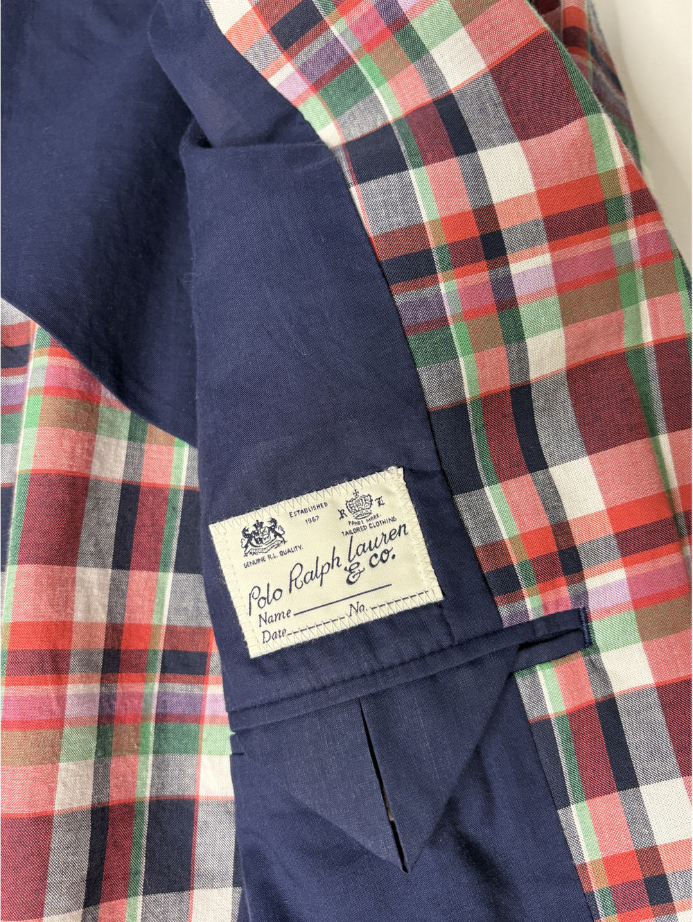 Vintage Polo Ralph Lauren Plaid Blazer & Shorts Suit Set - Picture 5 of 13